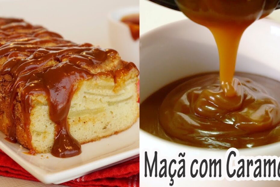 Bolo Bomba de Maçã e Caramelo