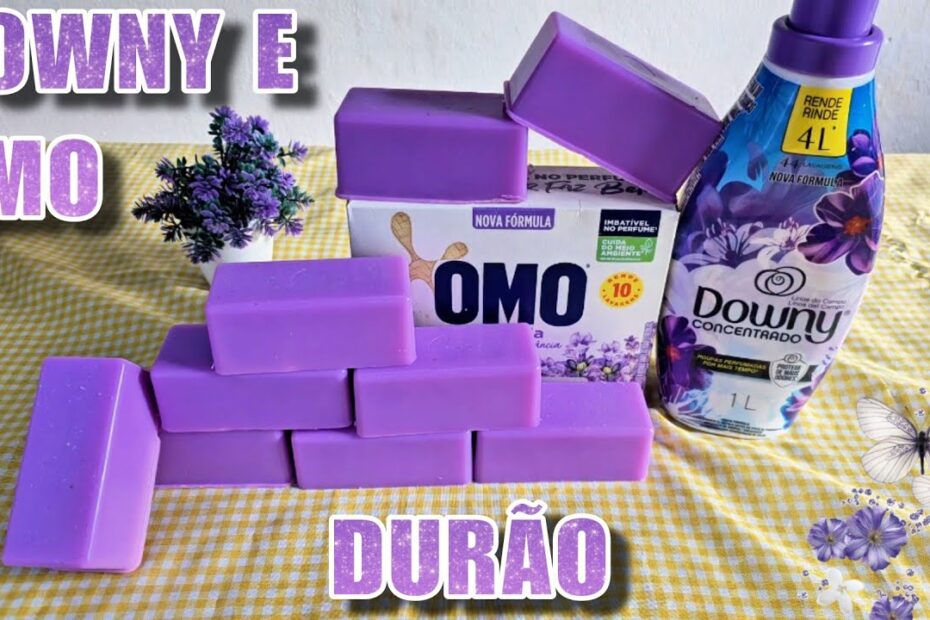 Receita de sabão Downy e OMO em barras - sem óleo e sem soda